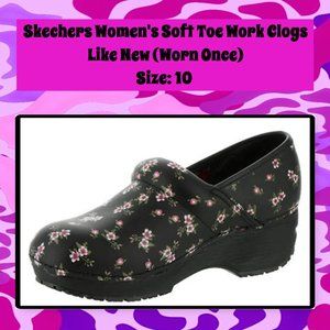 Skechers Woman's Soft Toe Work Clogs 10